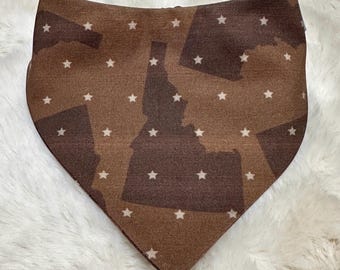 Idaho Dog Bandana: Handmade Reclaimed Cotton Pet Bandana