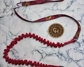 Handmade 5' Dog Leash: 3/4" Standard Bungee lead