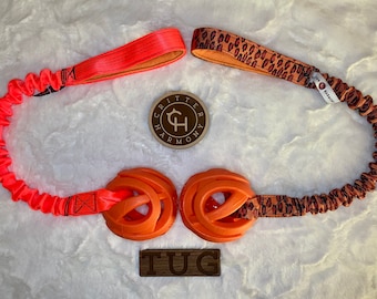 Large Dog Tug Toy: Handmade Bungee Chuckit Fetch Ball