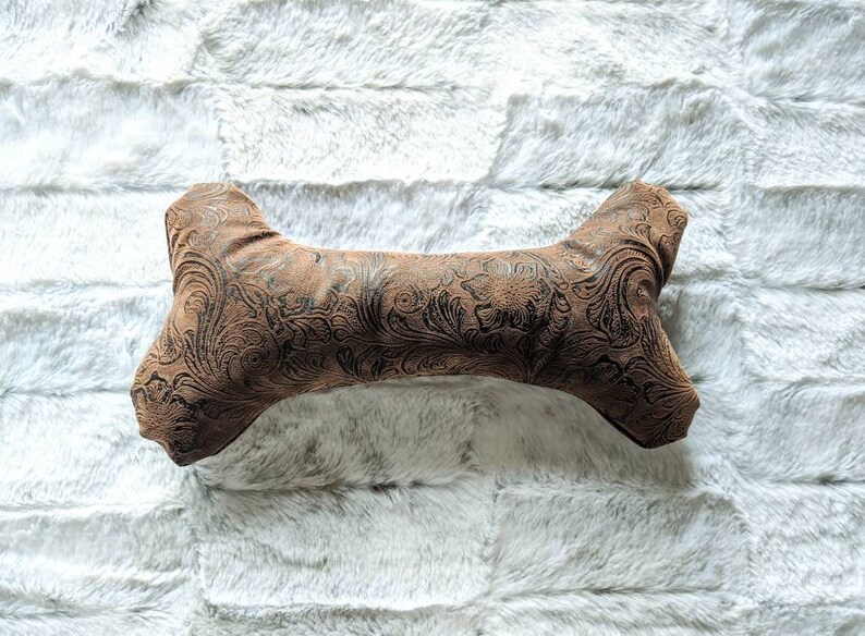 Stuffed Squeaker Dog Toy Fancy Dog Bone Stuffed Squeaker Toy Etsy