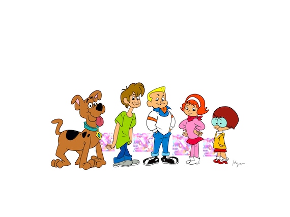 A Pup Named Scooby Doo Cartoon Instant Download Printable Etsy Finland