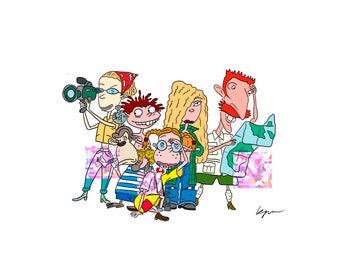 Wild Thornberry's Cartoon Instant Download Disegno digitale stampabile