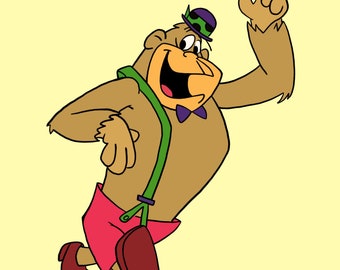 Magilla Gorilla 1964 Cartoon Instant Download Stampabile Disegno Digitale