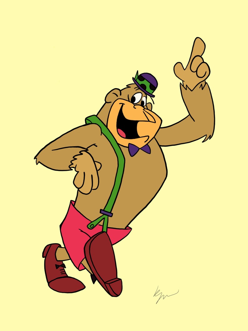 Magilla Gorilla 1964 Cartoon Instant Download Printable Digital Drawing ...