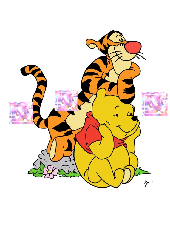 Tigger Pooh Bear Cartoon Instant Download Printable Digital