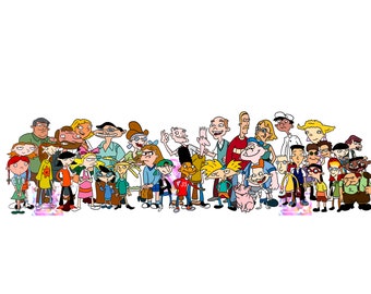 Hey Arnold 90s Cartoon Instant Download Disegno digitale stampabile