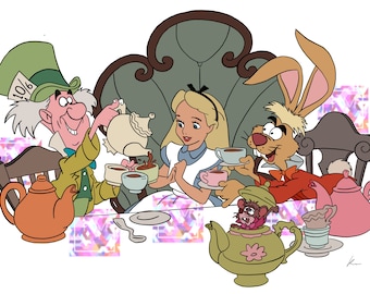 Alice Nel Paese delle Meraviglie Download Istantaneo Disegno Digitale Stampabile