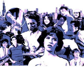 John Hughes Movie Collage Instant Download Disegno digitale stampabile