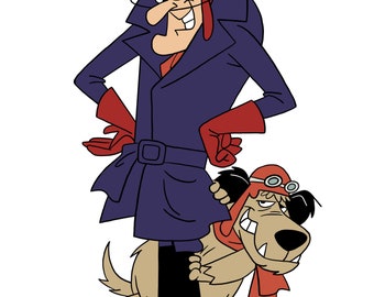 Dastardly And Muttley 1969 Cartoon Instant Download Disegno digitale stampabile