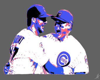 Anthony Rizzo e Kris Bryant Bryzzo Instant Download disegno digitale stampabile