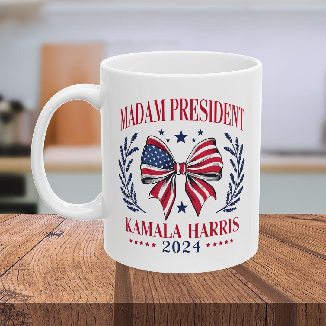 Kamala Harris Coffee Mug, Harris for President Coffee Mug, Madam ...