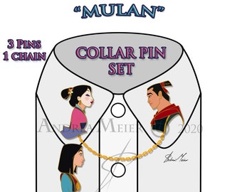 MULAN - COLLAR PIN Set