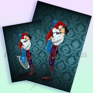 Designer Fairytale: Ariel & Eric - Art Print