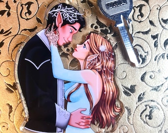 Rhys & Feyre -- KEYCHAIN