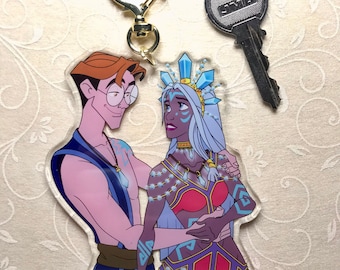 Just The Two Of Us -- Kida & Milo -- KEYCHAIN