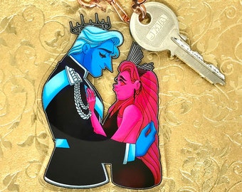 Queen Persephone & King Hades --- KEYCHAIN