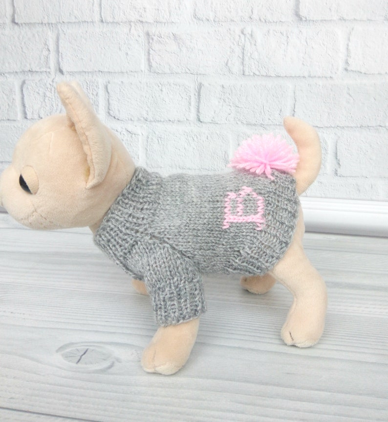 Personalized Puppy Sweater Knit Woolen Sweater for Small Etsy