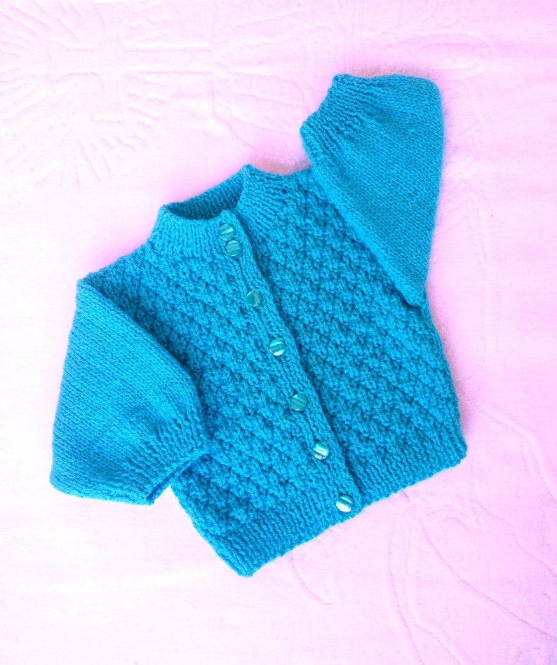 Blue baby sweater,Handknitted Baby Sweater,Mom-to-be-gift Baby shower gift Newborn boy sweater,0-5T knit jacket Knit warm baby jacket