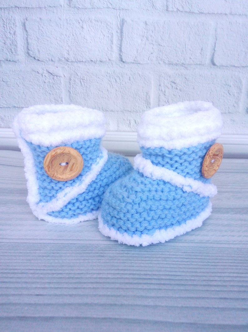 Soft Baby Knitted Boots Booties Socks Newborn Infant Gift Baby Shower one size