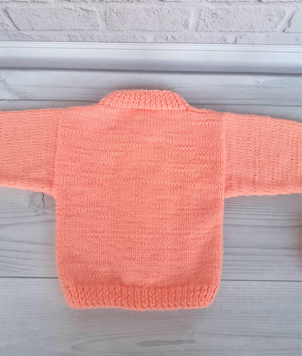 Handknitted Baby Sweater Peach Baby Jacket Infant Clothes Knit - Etsy