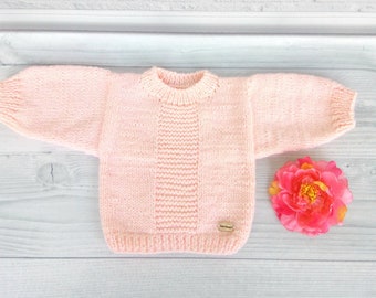 Crochet Baby Sweater,Beige girl pullover,Girl Cardigan,Grandchildren gift