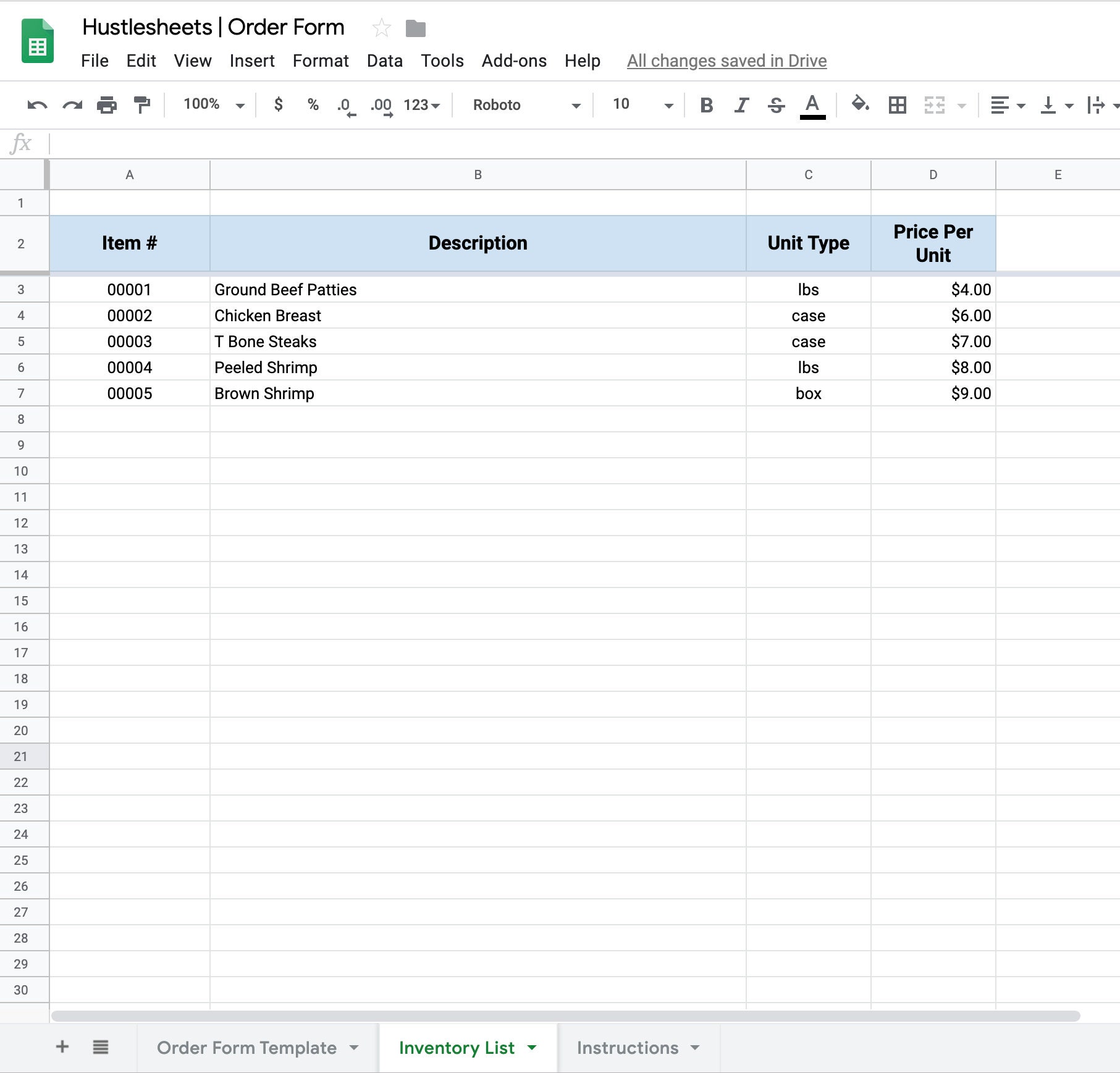 Purchase Order Form Template for Google Sheets and Excel Etsy Purchase Order Form Template for Google Sheets and Excel Etsy