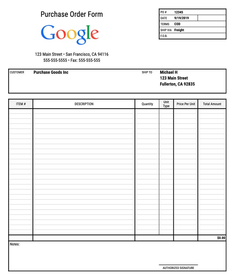 purchase-order-form-template-for-google-sheets-and-excel-download-now-etsy