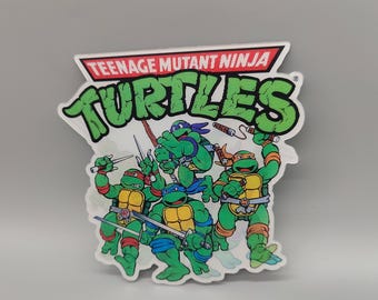 3D Lenticular Stickers of your favorite Pizza eating dudes! - High Quality Waterproof - For Craft, Car, Laptop or any clean surface. TMNT