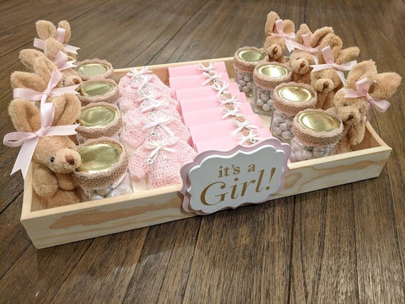 It S A Girl Party Favors Tray Baby Welcome Tray Baby Etsy