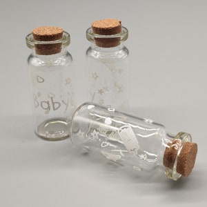 Yesker IPV023 Package of 24 Small Mini Glass Jars with Cork