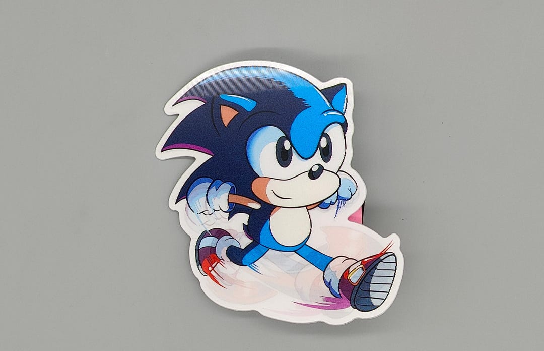 3D Lenticular Sonic the Hedgehog Sticker - High Quality Waterproof ...