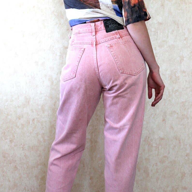 pink mum jeans