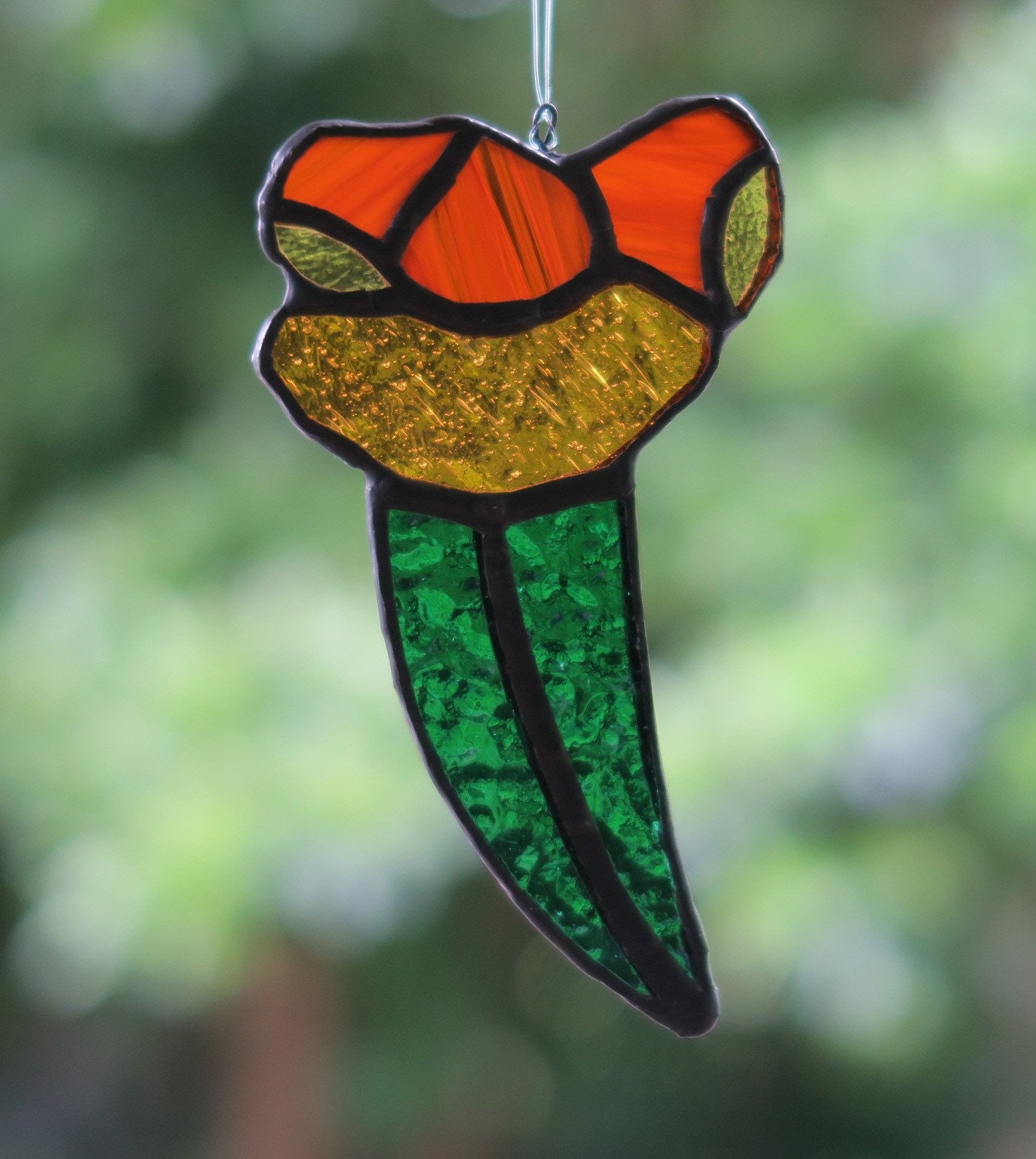 Gum Leaf Suncatcher in Stained Glass Handmade in Australia Etsy