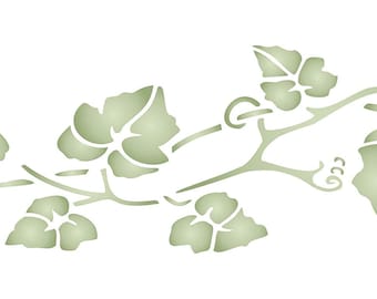 Use on Paper Projects Scrapbook Journal Walls Floors Fabric Furniture Glass Wood etc. S - Reusable Flowers Flora Plants Wall Stencil Template Floral Set Stencil 12.5 x 12.5cm