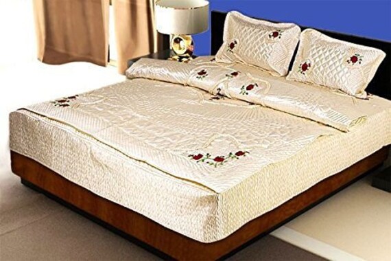 wedding bed sheet set india