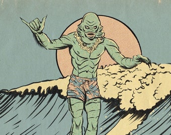 Creature From The Black Lagoon Surfer