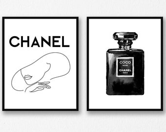 Chanel Wall Art Etsy