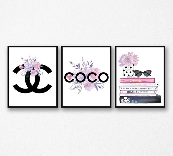 Fashion Wall Printable Girly Room Decor Digital Print Etsy etsy