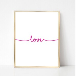 Love Printable, Love Print, Quote Print, Gift for Her, Minimalistic ...