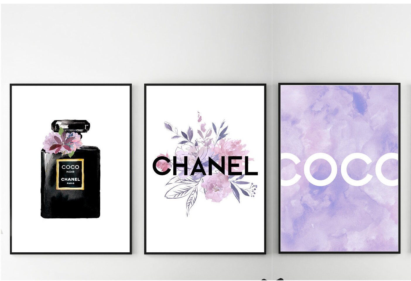 Fashion Wall Printable Print Girly Room Decor Affordable Etsy