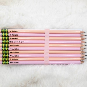 Engraved Pencils Personalized I Pencils Personalized School Supplies I Back to School Gift Teacher Gift I Engrave Your Name Pencils