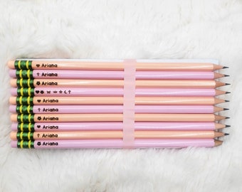 Engraved Pencils Personalized I Pencils Personalized School Supplies I Back to School Gift Teacher Gift I Engrave Your Name Pencils