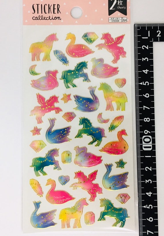 6 Sheets Transparent Stickers Kawaii Pig Crafts Scrapbooking Cards DIY Decor