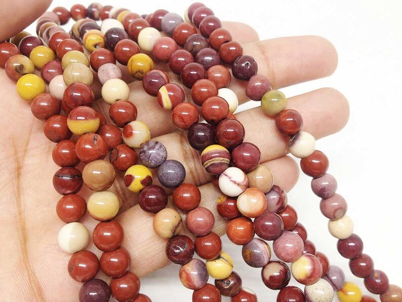 Mookaite 6mm Round Beads ~ 15 Full Strand ~ 62 Beads ~ A Quality ~BR670