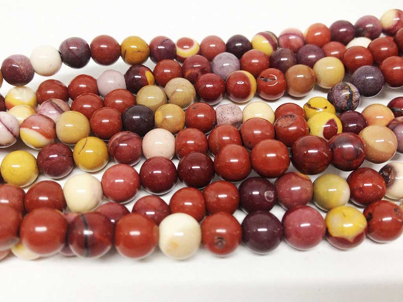 Mookaite 6mm Round Beads ~ 15 Full Strand ~ 62 Beads ~ A Quality ~BR670