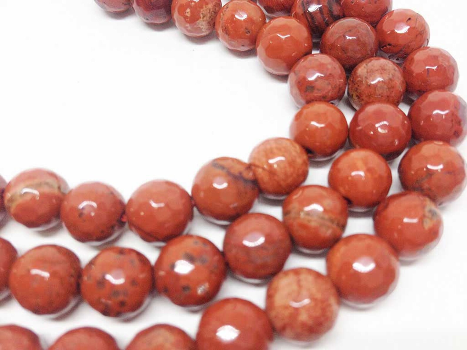 1 strand 8mm Red Jasper Faceted Beads wholesale beads | Etsy