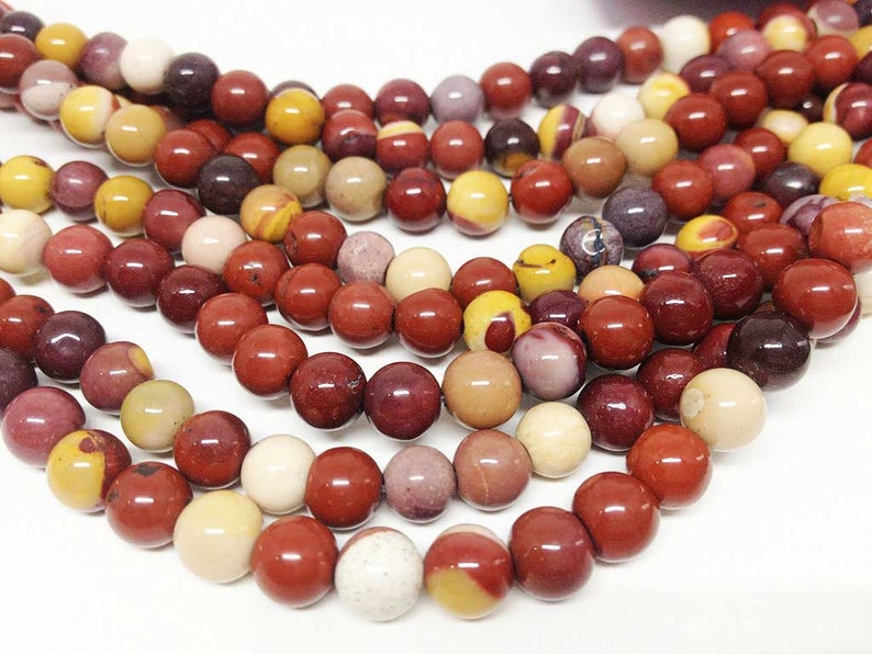 Mookaite 6mm Round Beads ~ 15 Full Strand ~ 62 Beads ~ A Quality ~BR670
