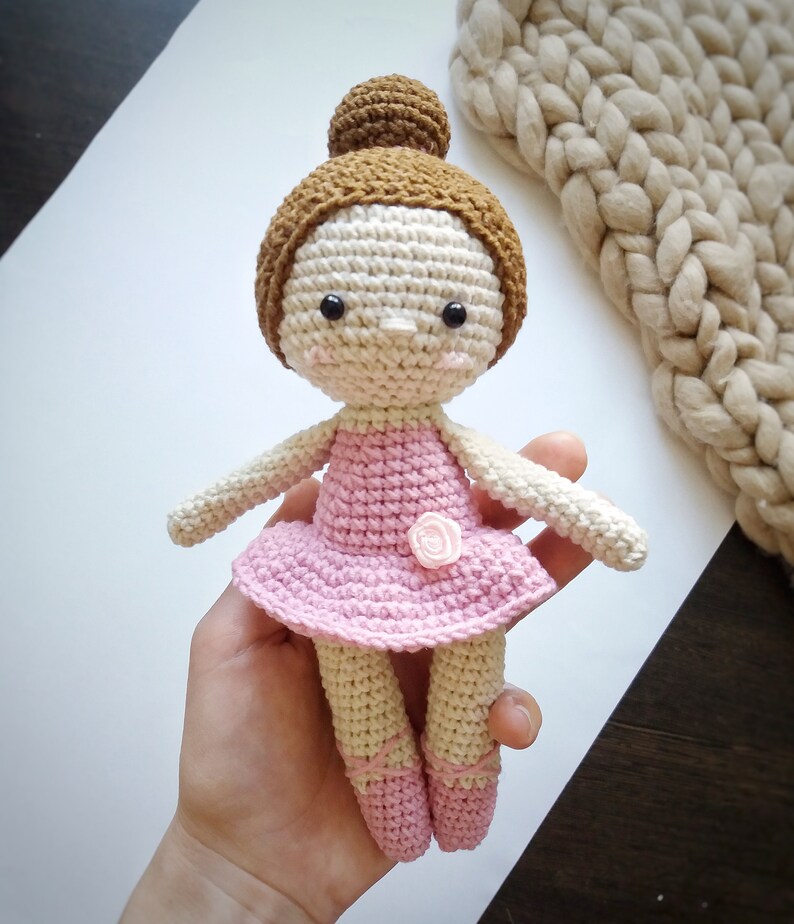 Crochet ballerina doll Interior ballerina doll Cute mini Etsy