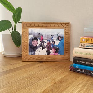 Family Photo Frame Shelf Custom Wooden Photo Gift Wood Picture Frame Birthday Gift for Husband Personalised Photography Unique Gift Photos