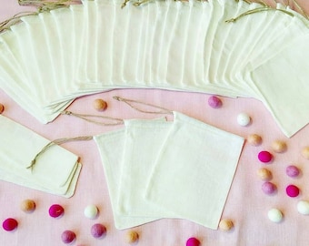 Linen bags, gift bags, sachets